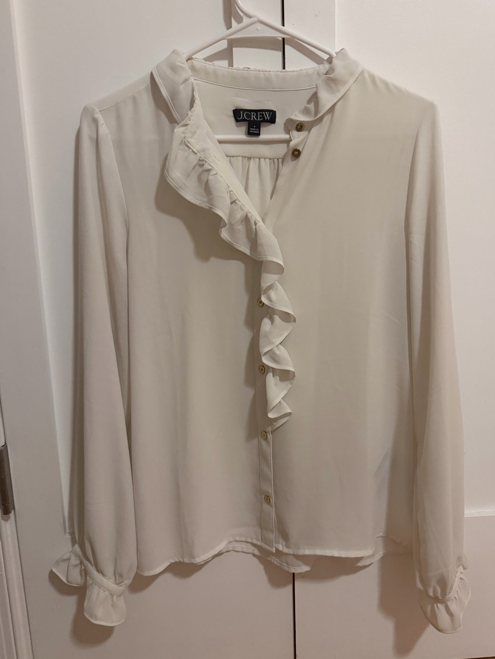J. Crew White Blouse